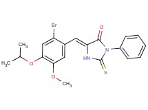 5-(2-bromo-4-isopropoxy-5-methoxybenzylidene)-3-phenyl-2-thioxo-4-imidazolidinone