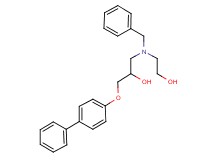 1-[benzyl(2-hydroxyethyl)amino]-3-(4-biphenylyloxy)-2-propanol hydrochloride