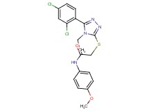 2-{[5-(2,4-dichlorophenyl)-4-ethyl-4H-1,2,4-triazol-3-yl]thio}-N-(4-methoxyphenyl)acetamide