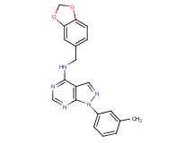 N-(1,3-benzodioxol-5-ylmethyl)-1-(3-methylphenyl)-1H-pyrazolo[3,4-d]pyrimidin-4-amine