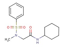 N~1~-cyclohexyl-N~2~-methyl-N~2~-(phenylsulfonyl)glycinamide