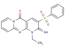 1-ethyl-2-imino-3-(phenylsulfonyl)-1,2-dihydro-5H-dipyrido[1,2-a:2',3'-d]pyrimidin-5-one