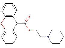 2-(1-piperidinyl)ethyl 9H-xanthene-9-carboxylate hydrochloride