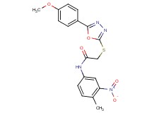 2-{[5-(4-methoxyphenyl)-1,3,4-oxadiazol-2-yl]thio}-N-(4-methyl-3-nitrophenyl)acetamide