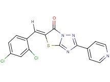 5-(2,4-dichlorobenzylidene)-2-(4-pyridinyl)[1,3]thiazolo[3,2-b][1,2,4]triazol-6(5H)-one