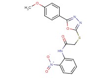 2-{[5-(4-methoxyphenyl)-1,3,4-oxadiazol-2-yl]thio}-N-(2-nitrophenyl)acetamide