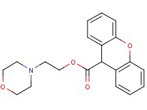 2-(4-morpholinyl)ethyl 9H-xanthene-9-carboxylate hydrochloride