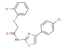 2-(2-chlorophenoxy)-N-[4-(4-chlorophenyl)-1,3-thiazol-2-yl]acetamide