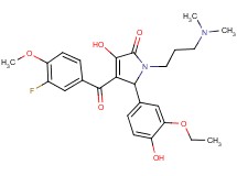 1-[3-(dimethylamino)propyl]-5-(3-ethoxy-4-hydroxyphenyl)-4-(3-fluoro-4-methoxybenzoyl)-3-hydroxy-1,5-dihydro-2H-pyrrol-2-one