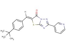 5-(4-tert-butylbenzylidene)-2-(3-pyridinyl)[1,3]thiazolo[3,2-b][1,2,4]triazol-6(5H)-one