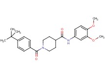 1-(4-tert-butylbenzoyl)-N-(3,4-dimethoxyphenyl)-4-piperidinecarboxamide