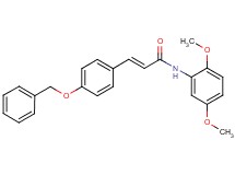 3-[4-(benzyloxy)phenyl]-N-(2,5-dimethoxyphenyl)acrylamide