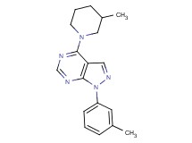 1-(3-methylphenyl)-4-(3-methyl-1-piperidinyl)-1H-pyrazolo[3,4-d]pyrimidine