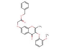 benzyl {[3-(2-methoxyphenoxy)-2-methyl-4-oxo-4H-chromen-7-yl]oxy}acetate