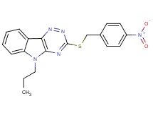 3-[(4-nitrobenzyl)thio]-5-propyl-5H-[1,2,4]triazino[5,6-b]indole