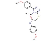 2-{[4-ethyl-5-(4-methoxyphenyl)-4H-1,2,4-triazol-3-yl]thio}-N-(4-methoxyphenyl)acetamide