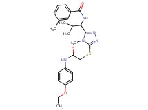 N-{1-[5-({2-[(4-ethoxyphenyl)amino]-2-oxoethyl}thio)-4-methyl-4H-1,2,4-triazol-3-yl]-2-methylpropyl}-3-methylbenzamide