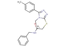N-benzyl-2-{[4-ethyl-5-(4-methylphenyl)-4H-1,2,4-triazol-3-yl]thio}acetamide