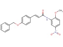 3-[4-(benzyloxy)phenyl]-N-(2-methoxy-5-nitrophenyl)acrylamide