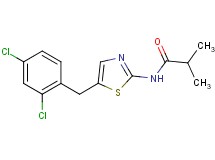 N-[5-(2,4-dichlorobenzyl)-1,3-thiazol-2-yl]-2-methylpropanamide