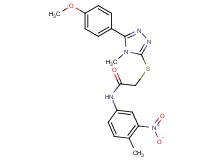 2-{[5-(4-methoxyphenyl)-4-methyl-4H-1,2,4-triazol-3-yl]thio}-N-(4-methyl-3-nitrophenyl)acetamide