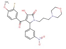 4-(3-fluoro-4-methoxybenzoyl)-3-hydroxy-1-[3-(4-morpholinyl)propyl]-5-(3-nitrophenyl)-1,5-dihydro-2H-pyrrol-2-one