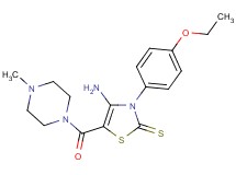 4-amino-3-(4-ethoxyphenyl)-5-[(4-methyl-1-piperazinyl)carbonyl]-1,3-thiazole-2(3H)-thione