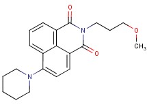 2-(3-methoxypropyl)-6-(1-piperidinyl)-1H-benzo[de]isoquinoline-1,3(2H)-dione