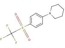 1-{4-[(trifluoromethyl)sulfonyl]phenyl}piperidine