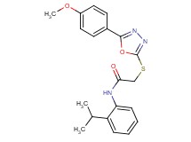 N-(2-isopropylphenyl)-2-{[5-(4-methoxyphenyl)-1,3,4-oxadiazol-2-yl]thio}acetamide