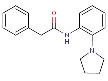 2-phenyl-N-[2-(1-pyrrolidinyl)phenyl]acetamide