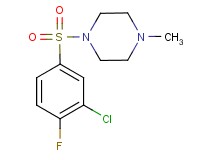 1-[(3-chloro-4-fluorophenyl)sulfonyl]-4-methylpiperazine