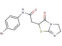 N-(4-bromophenyl)-2-(3-oxo-2,3,5,6-tetrahydroimidazo[2,1-b][1,3]thiazol-2-yl)acetamide