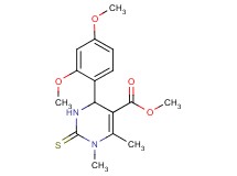 methyl 4-(2,4-dimethoxyphenyl)-1,6-dimethyl-2-thioxo-1,2,3,4-tetrahydro-5-pyrimidinecarboxylate