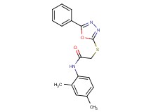 N-(2,4-dimethylphenyl)-2-[(5-phenyl-1,3,4-oxadiazol-2-yl)thio]acetamide