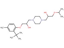1-(2-tert-butyl-4-methylphenoxy)-3-[4-(2-hydroxy-3-isopropoxypropyl)-1-piperazinyl]-2-propanol