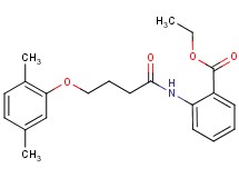 ethyl 2-{[4-(2,5-dimethylphenoxy)butanoyl]amino}benzoate