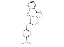 2-{[4-ethyl-5-(2-methylphenyl)-4H-1,2,4-triazol-3-yl]thio}-N-(4-nitrophenyl)acetamide