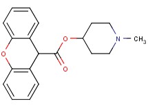 1-methyl-4-piperidinyl 9H-xanthene-9-carboxylate hydrochloride