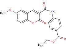 ethyl 4-{[(6-methoxy-2-oxo-2H-chromen-3-yl)carbonyl]amino}benzoate