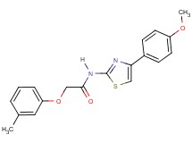 N-[4-(4-methoxyphenyl)-1,3-thiazol-2-yl]-2-(3-methylphenoxy)acetamide