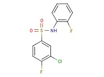 3-chloro-4-fluoro-N-(2-fluorophenyl)benzenesulfonamide