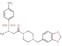 N-[2-(4-Benzo[1,3]dioxol-5-ylmethyl-piperazin-1-yl)-2-oxo-ethyl]-4,N-dimethyl-benzenesulfonamide