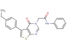 2-[5-(4-ethylphenyl)-4-oxothieno[2,3-d]pyrimidin-3(4H)-yl]-N-phenylacetamide