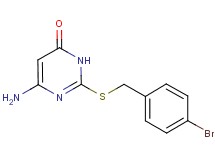 6-amino-2-[(4-bromobenzyl)thio]-4(3H)-pyrimidinone