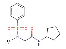 N~1~-cyclopentyl-N~2~-methyl-N~2~-(phenylsulfonyl)glycinamide