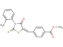 methyl 4-{[3-(2-methylphenyl)-4-oxo-2-thioxo-1,3-thiazolidin-5-ylidene]methyl}benzoate