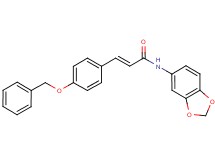 N-1,3-benzodioxol-5-yl-3-[4-(benzyloxy)phenyl]acrylamide