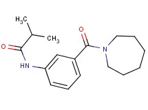 N-[3-(1-azepanylcarbonyl)phenyl]-2-methylpropanamide