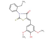 3-(2-ethylphenyl)-5-(4-hydroxy-3,5-dimethoxybenzylidene)-2-thioxo-1,3-thiazolidin-4-one